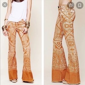 Free People Bali flare sz 27 rust color